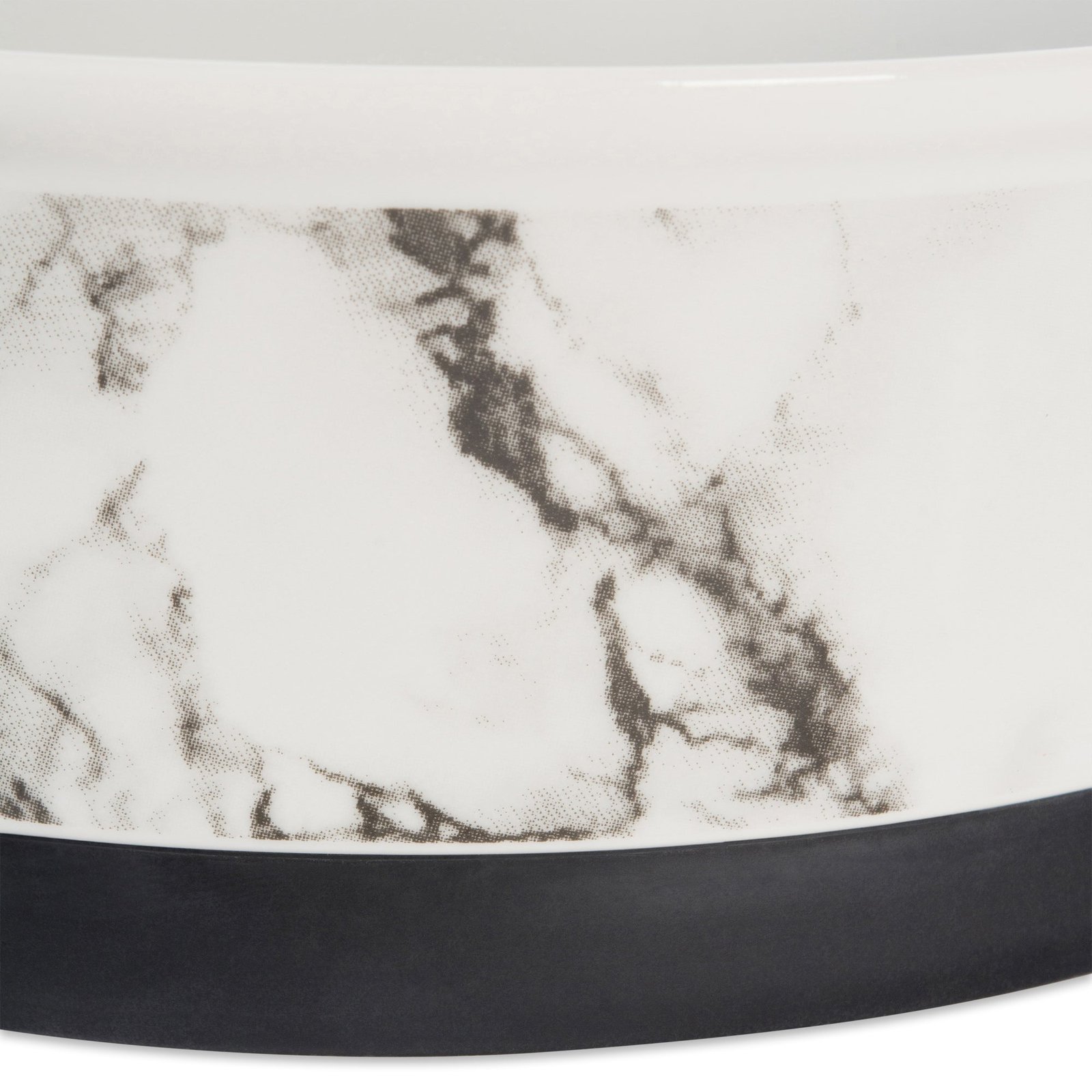 white marble pet bowl set of 2, small 3/4 c capacity