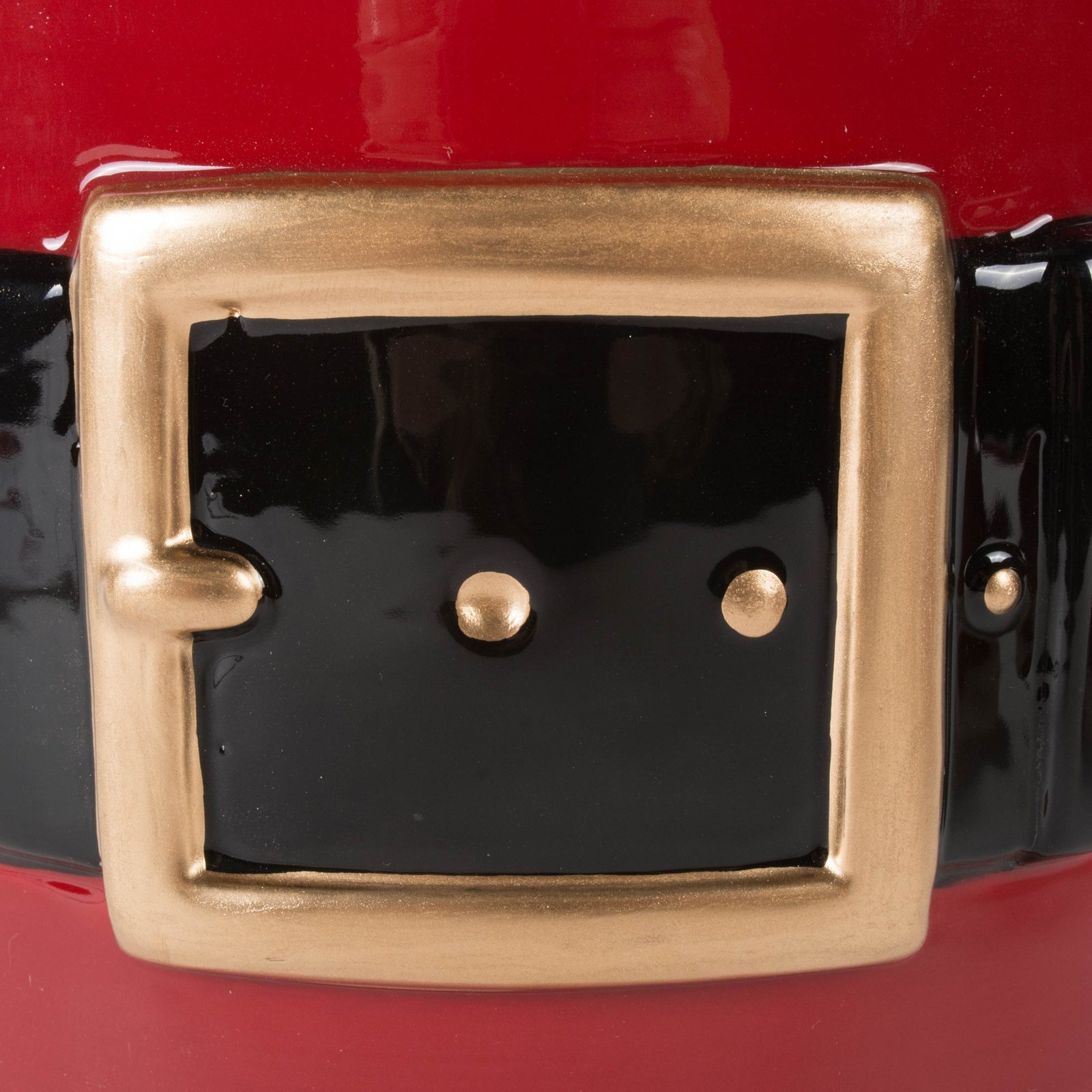 ceramic santa claus single pet bowl, 8x3.25"