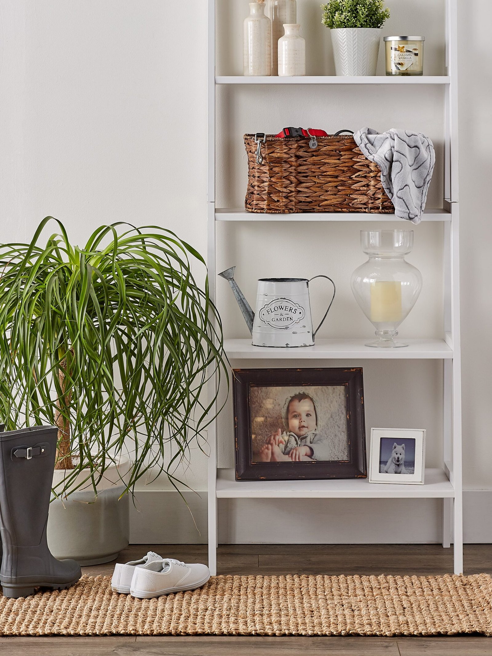 bone dry hyacinth pet storage basket, bone shaped, brown, small 17.75x11x7.5"