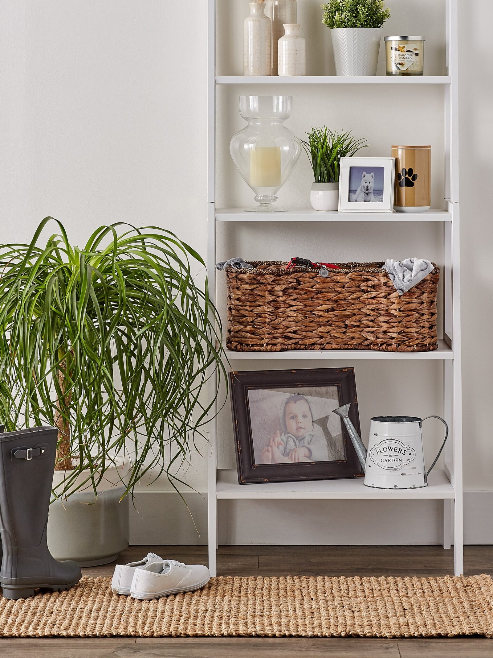 bone dry hyacinth pet storage basket, bone shaped, brown, medium 21x13x8"