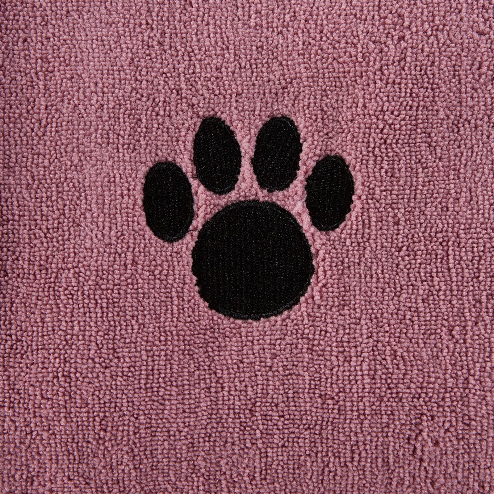 bone dry large pet towel, absorbent microfiber, rose, 41x23.5"