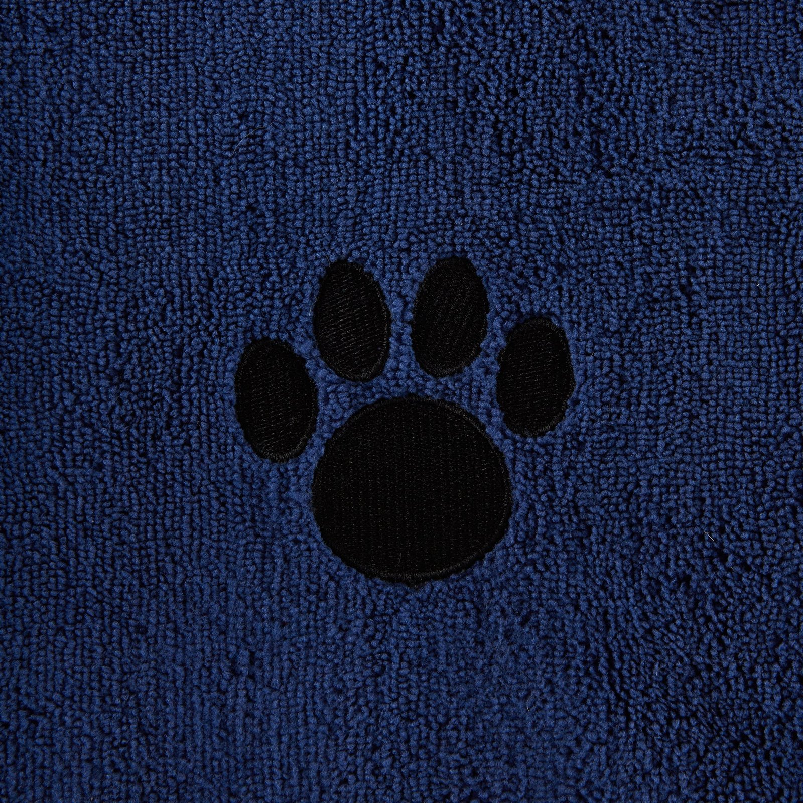 bone dry large pet towel, absorbent microfiber, navy, 41x23.5"