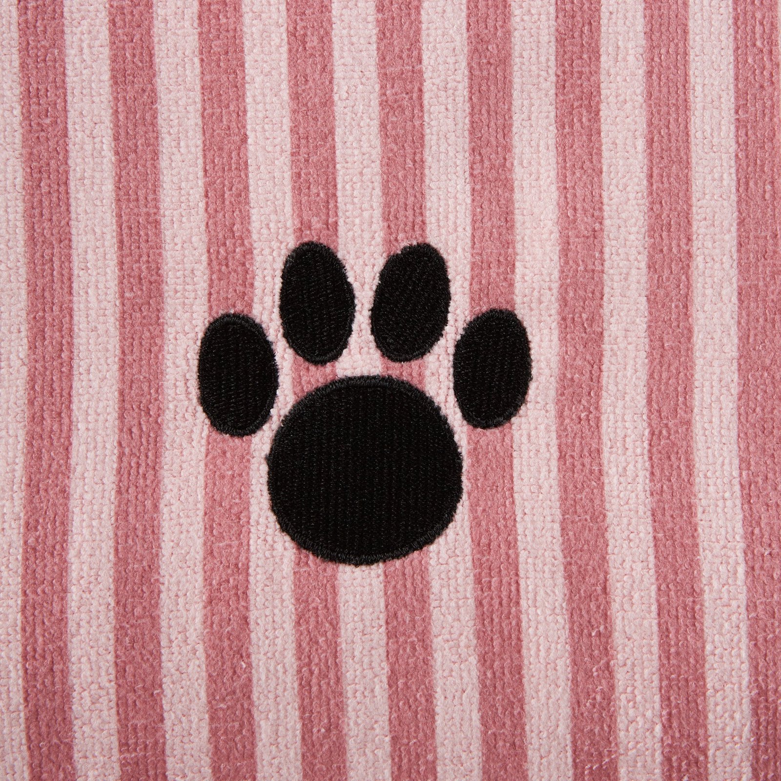 bone dry stripe pet towel, absorbent microfiber, rose. large 41x23.5"
