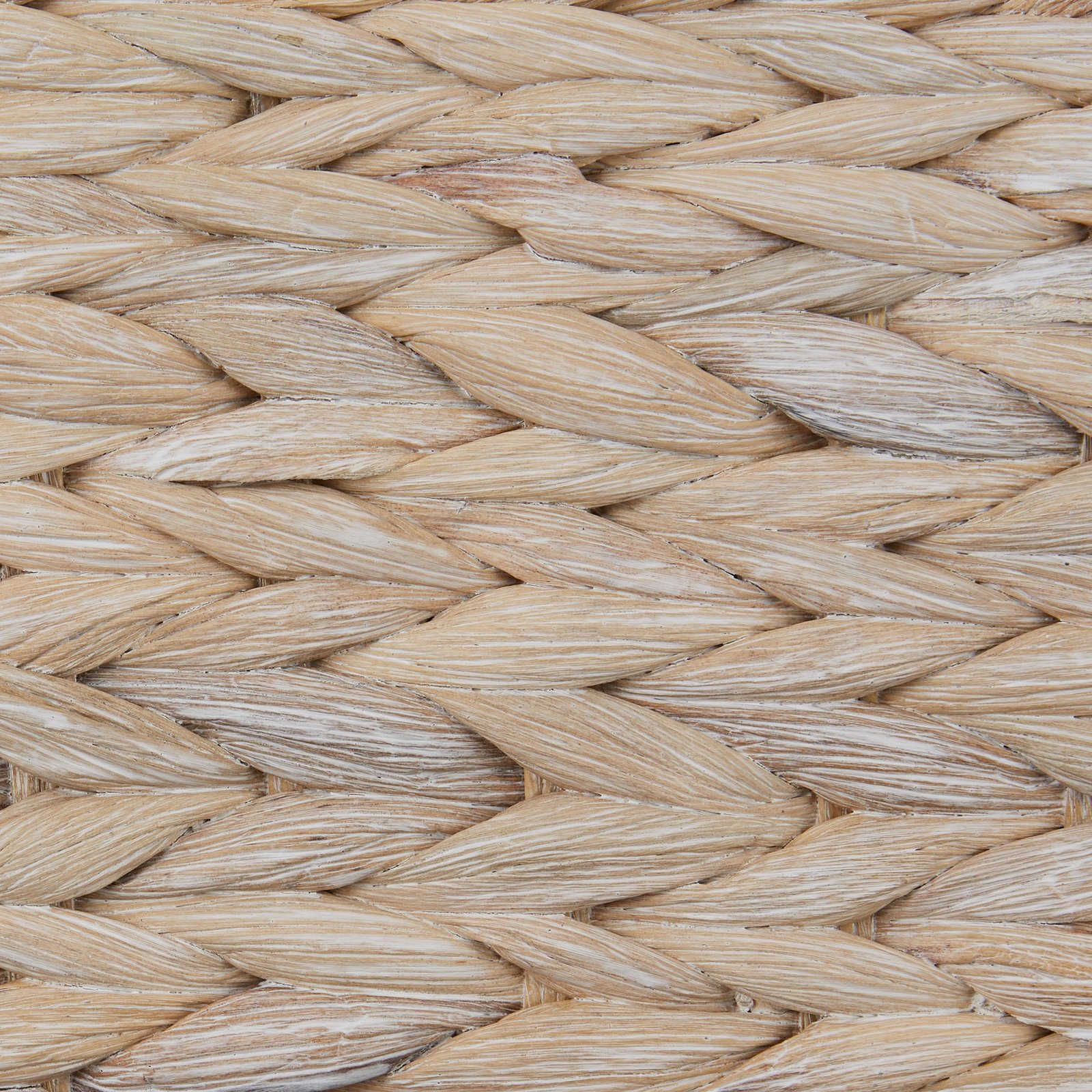 bone dry hyacinth pet storage basket, bone shaped, white wash, large 24x15x9"