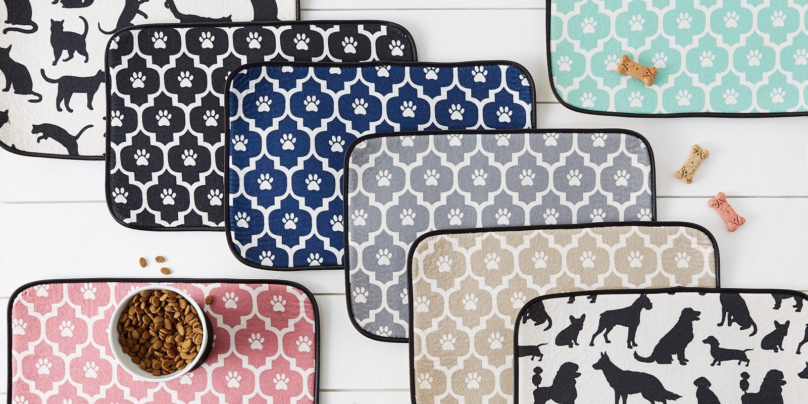 cat silhouette pet mat