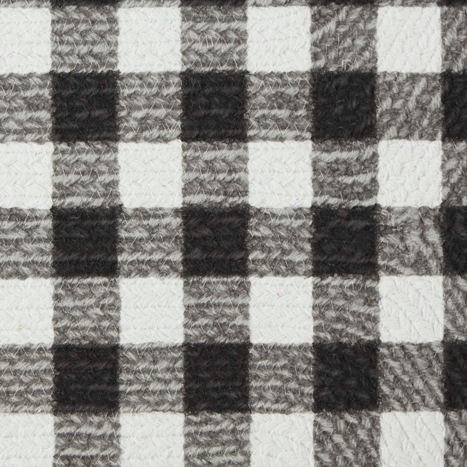 black & white buffalo check bone shaped pet mat 16x24