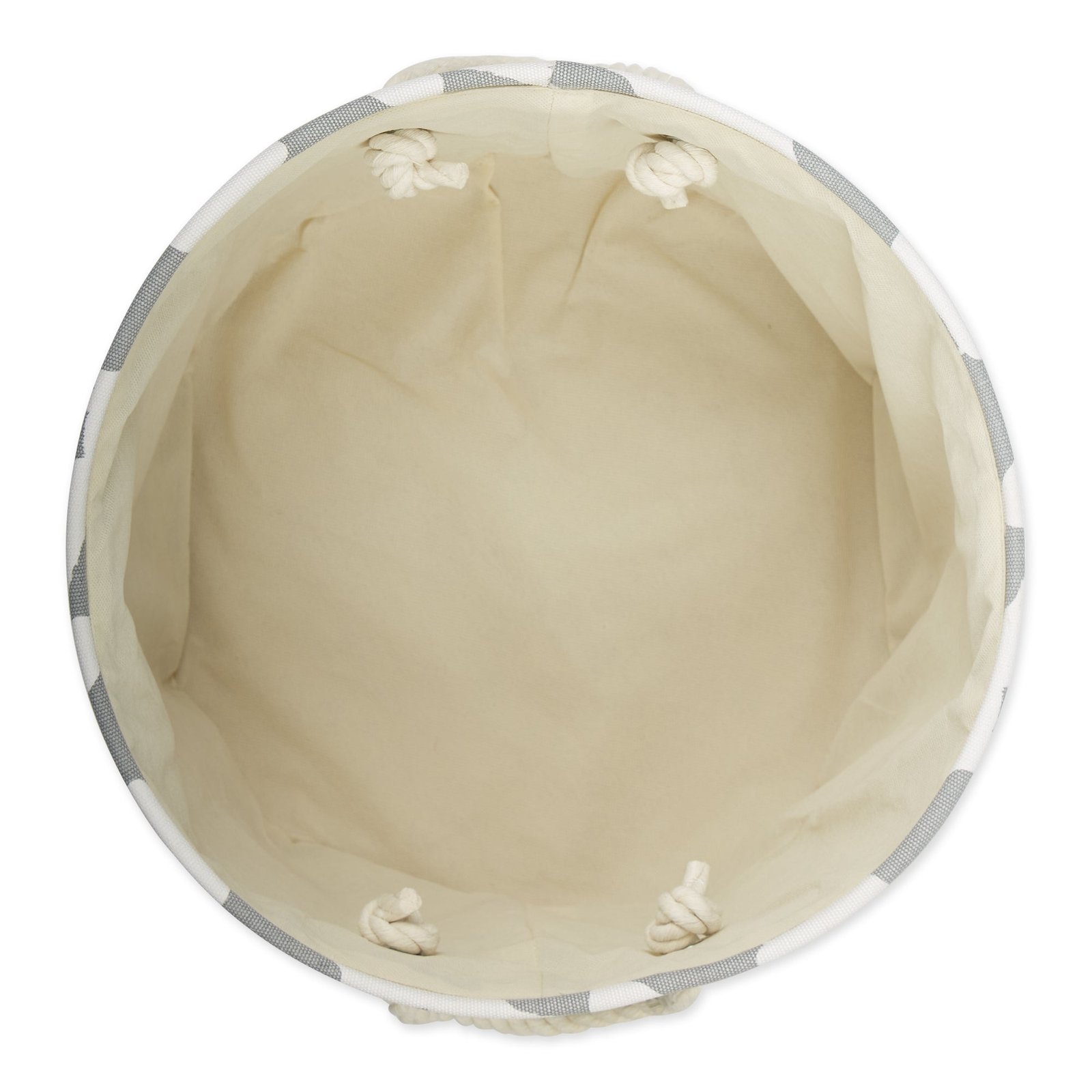 collapsible pet storage bin, cat's meow print, gray, small round 9x12"