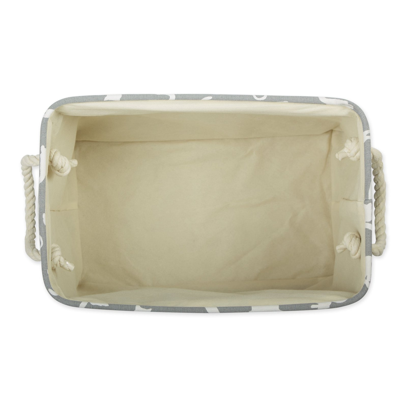 polyester pet bin cats meow gray rectangle medium 16x10x12