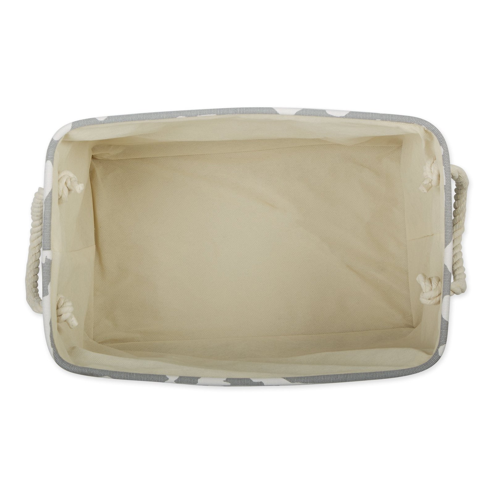 polyester pet bin dog show gray rectangle large 17.5x12x15