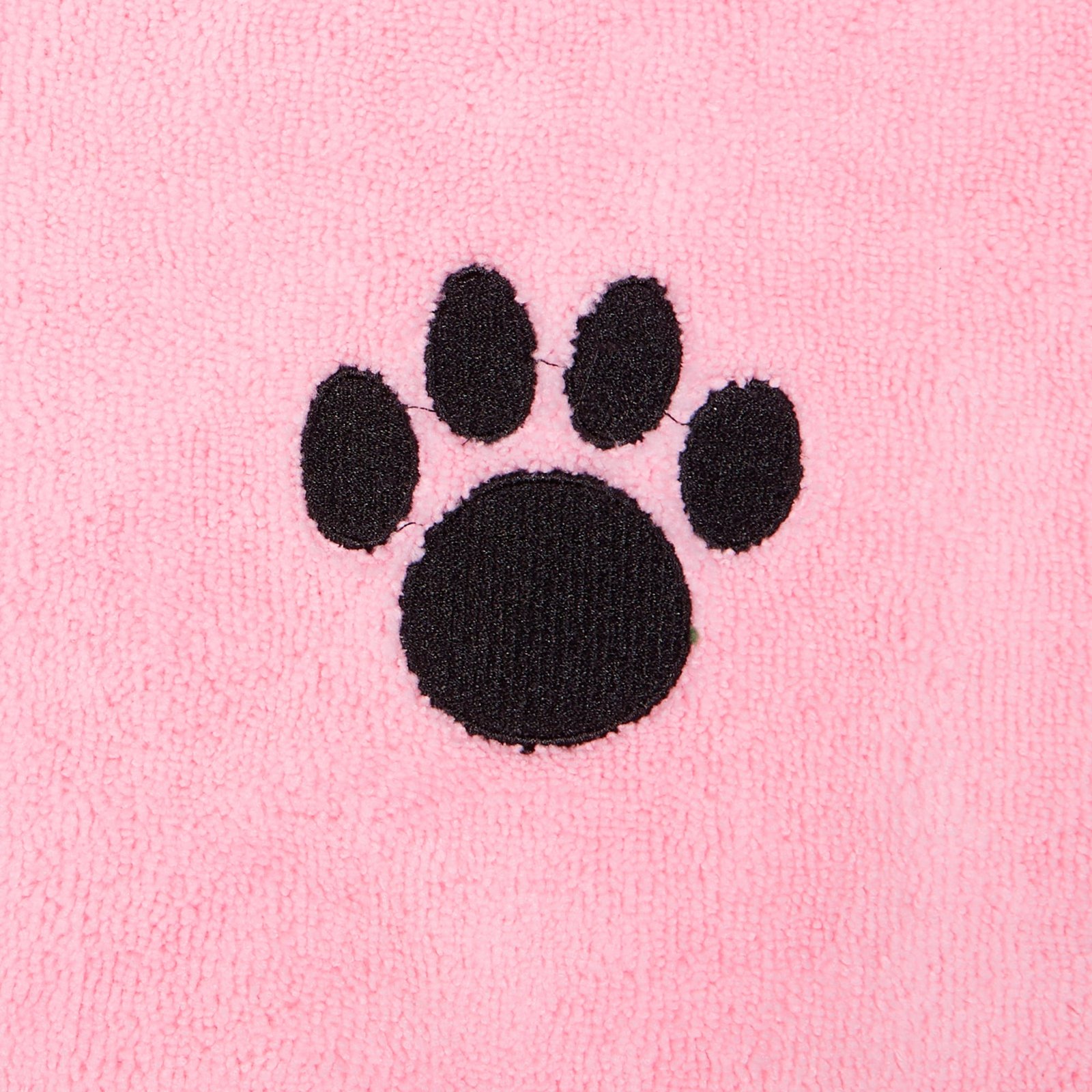 bone dry large pet towel, absorbent microfiber, pink, 41x23.5"