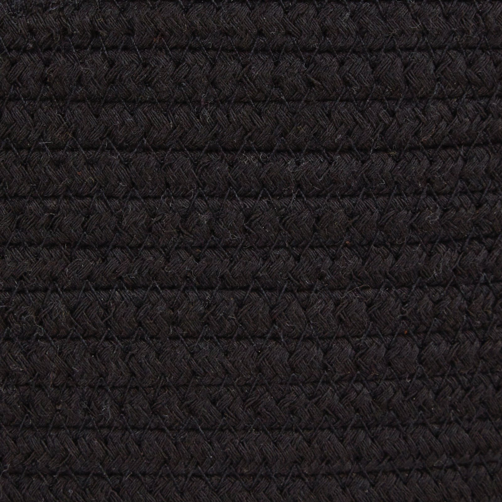 cotton pet storage basket, pom poms, black/white 15.75x6.25"