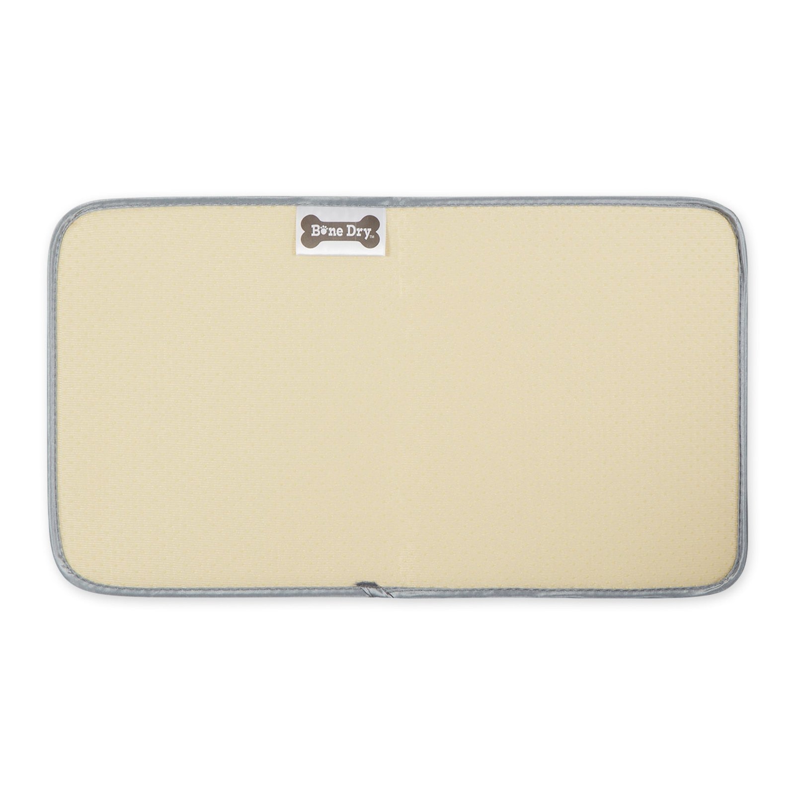 gray printed trellis paw pet mat small