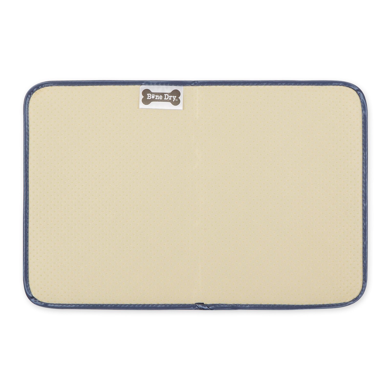 stonewash blue printed trellis paw pet mat