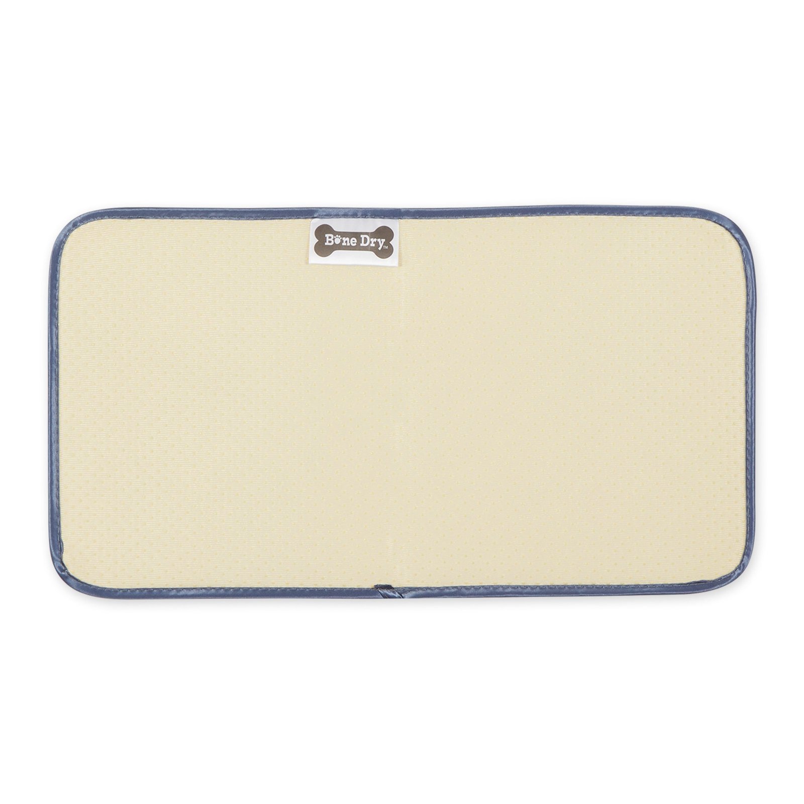 stonewash blue printed trellis paw pet mat small