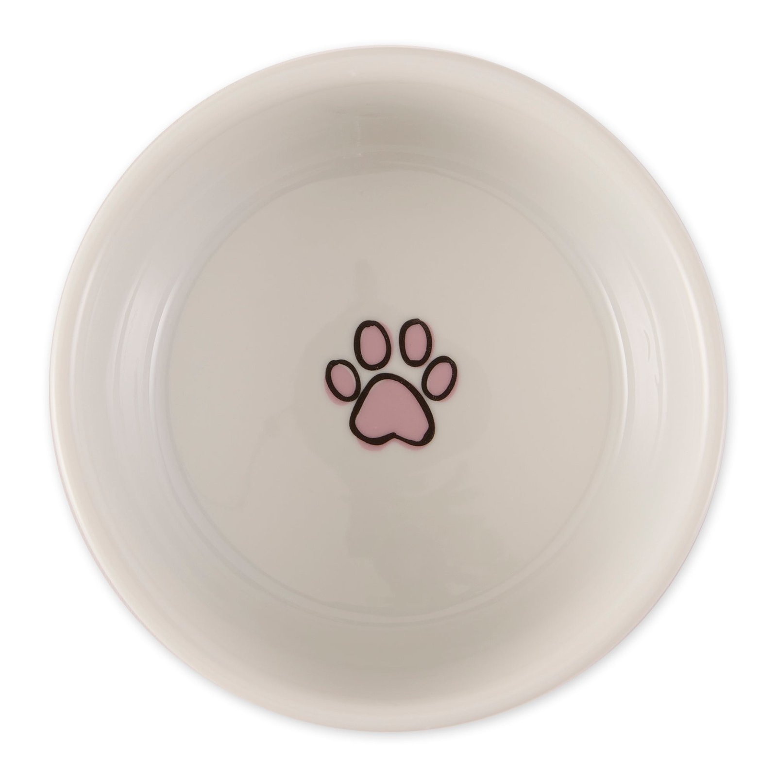 pansy petite check pet bowl set of 2, small 3/4 c capacity