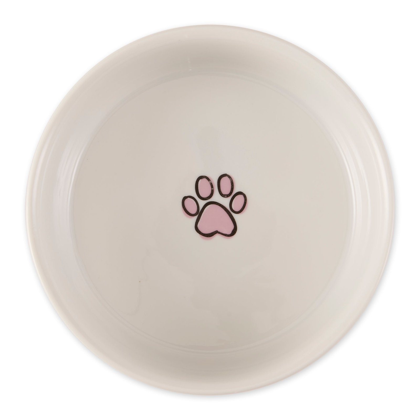 pansy petite check pet bowl set of 2, medium 1.5 c. capacity
