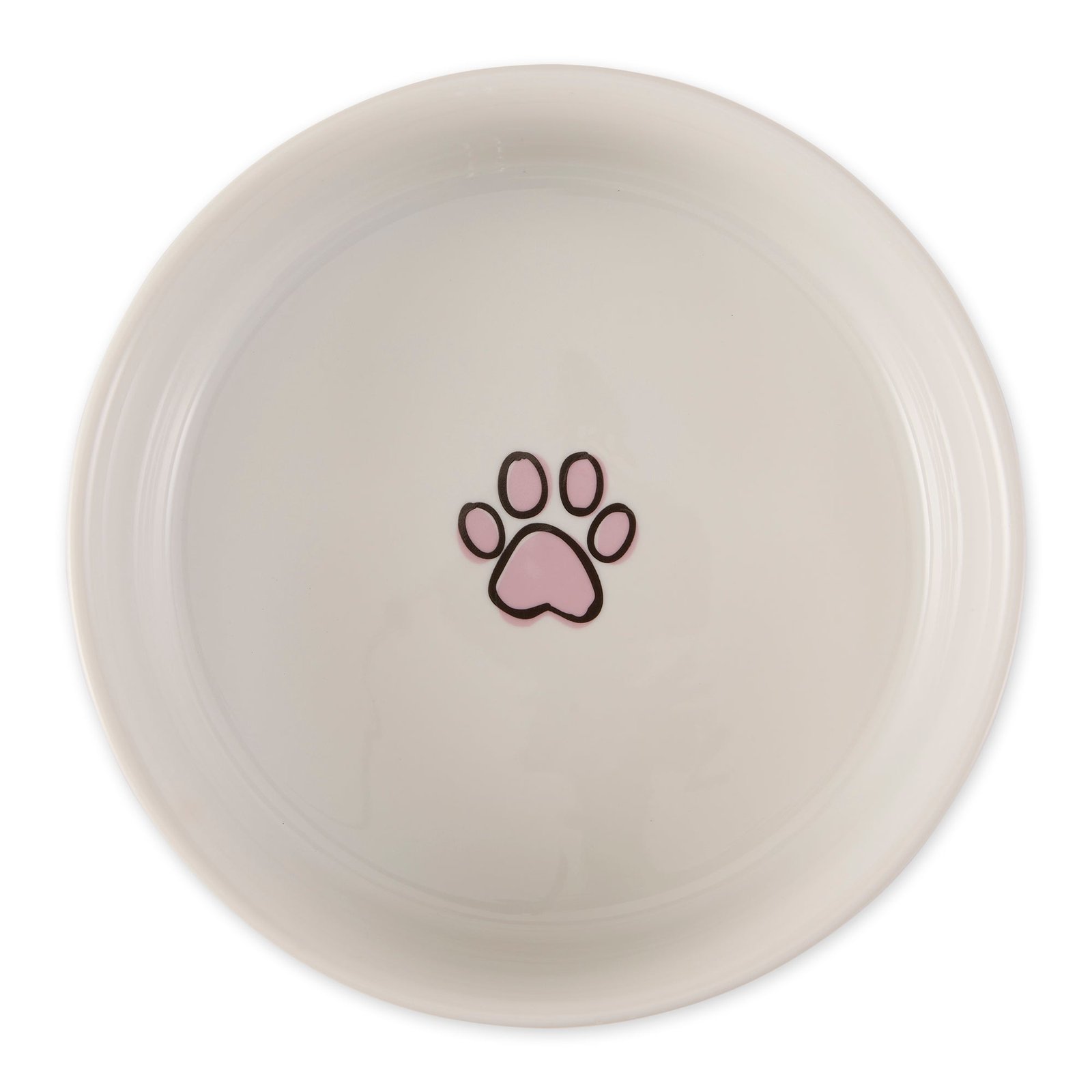 pansy petite check pet bowl set of 2, large 3.75 c. capacity