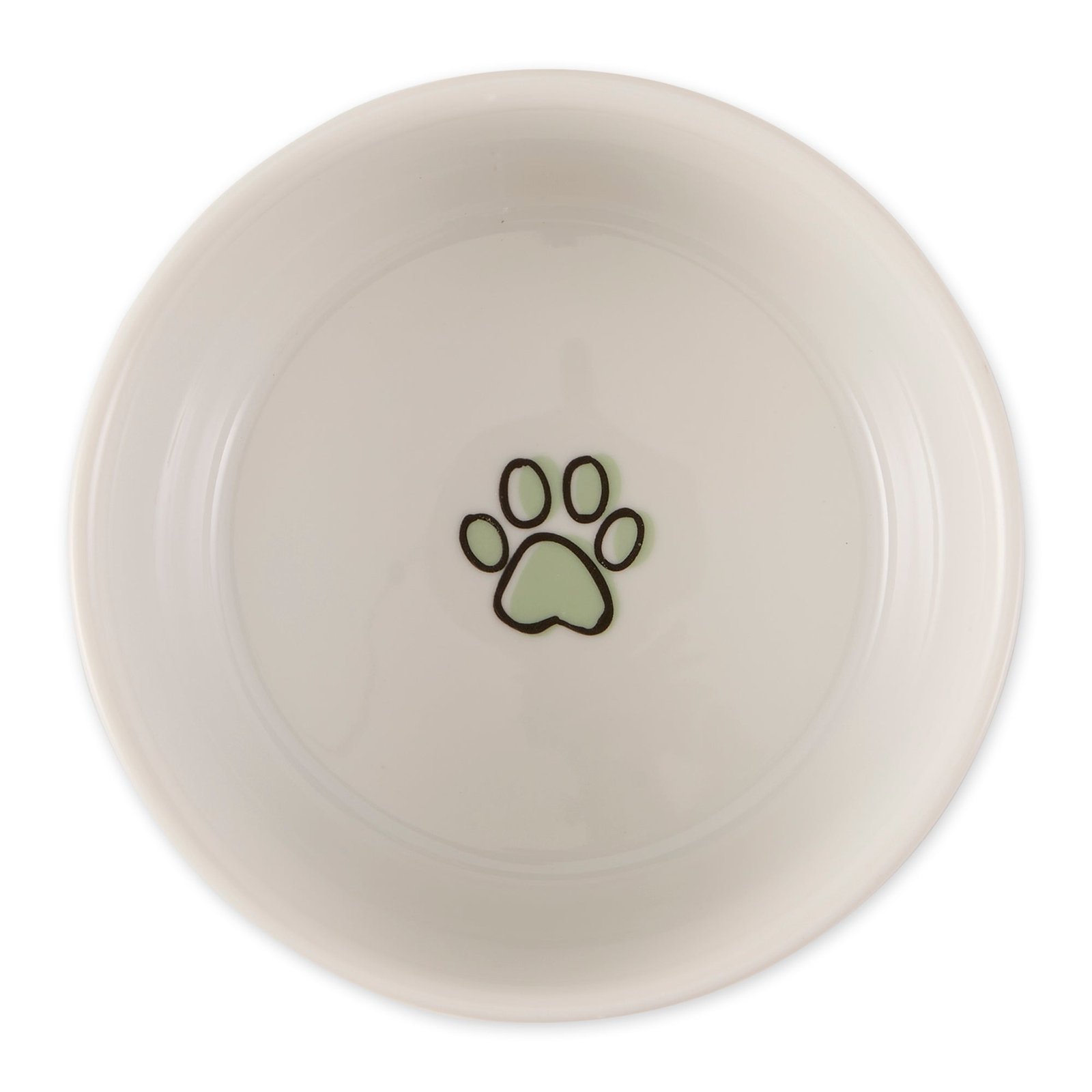 desert sage petite check pet bowl set of 2, small 3/4 c capacity