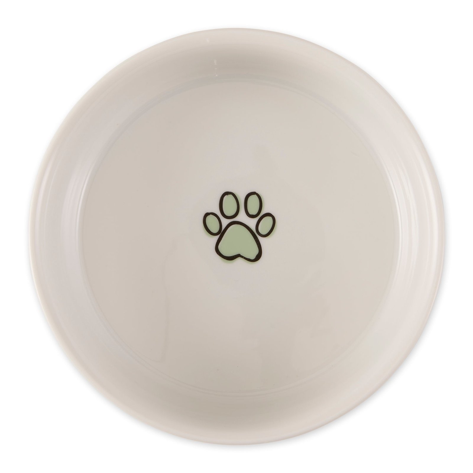 desert sage petite check pet bowl set of 2, medium 1.5 c. capacity