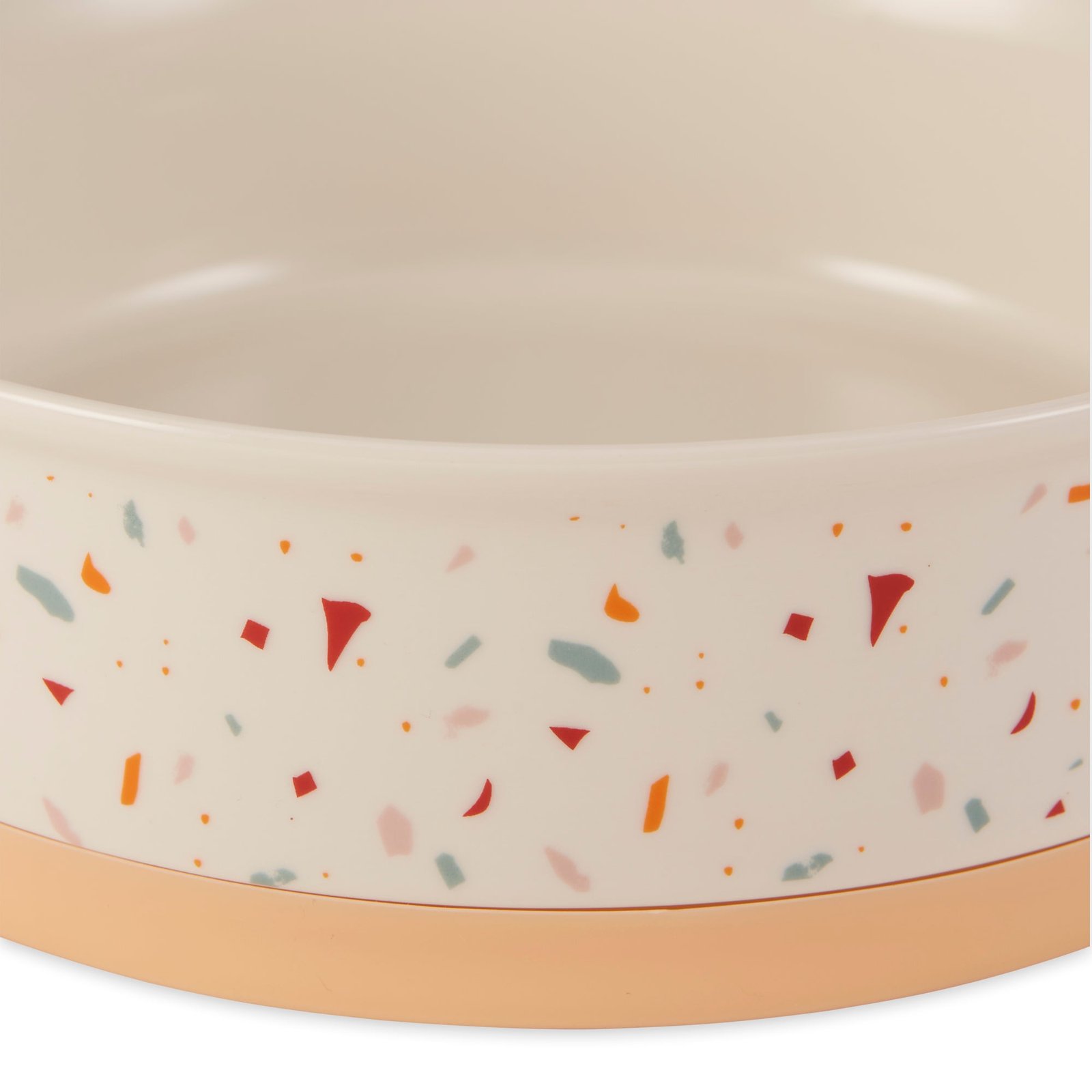 terrazzo pet bowl set of 2, small 3/4 c capacity