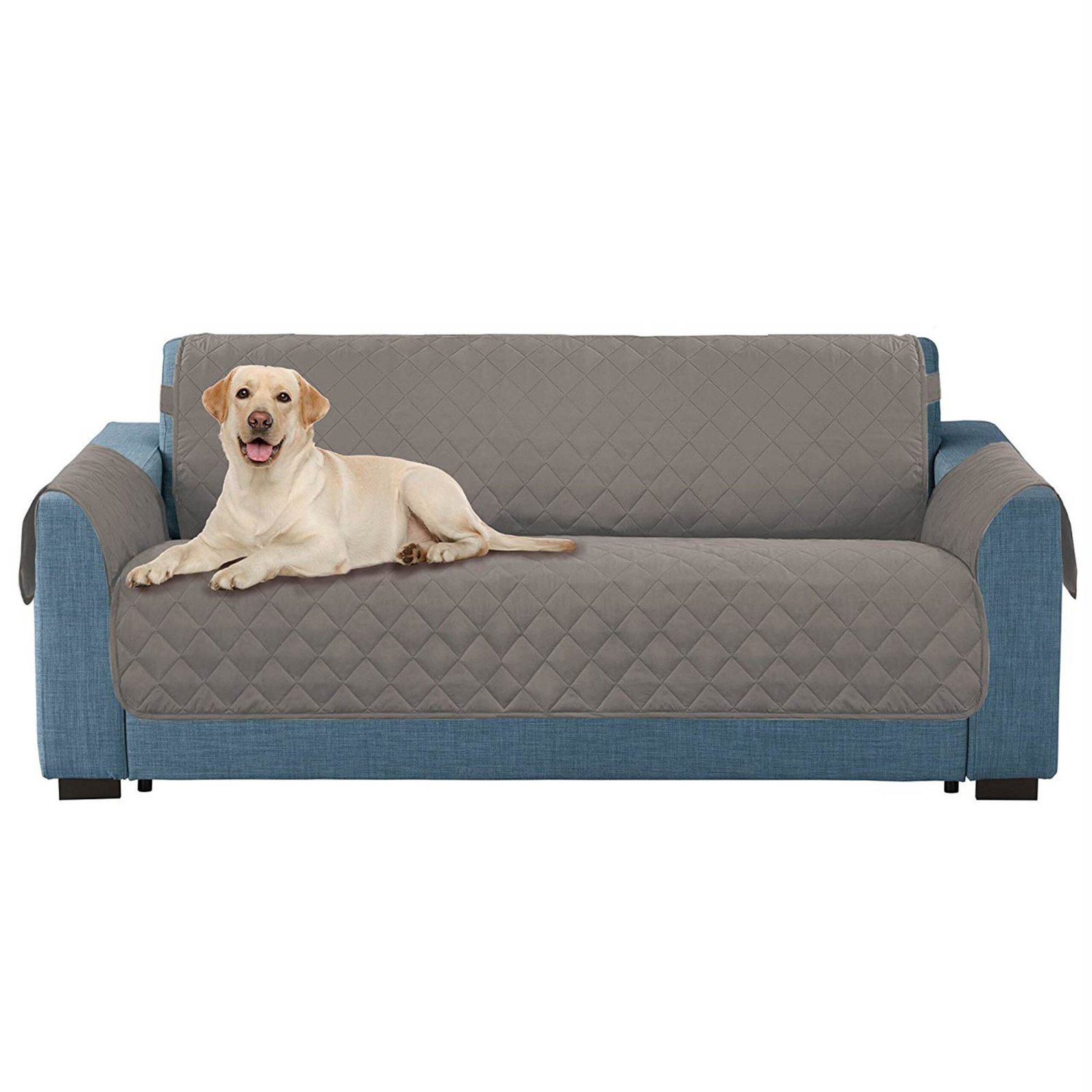 bone dry reversible pet furniture cover, grey, loveseat 98x76"