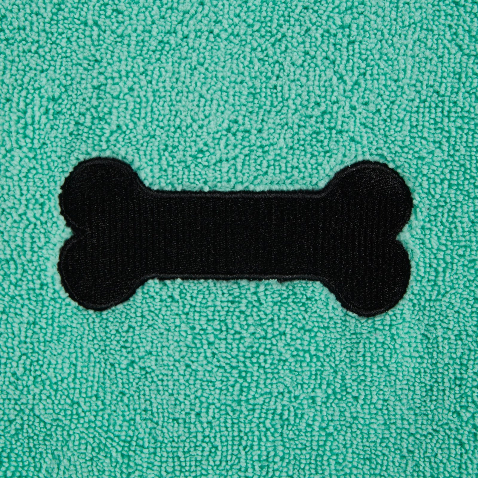 bone dry large pet towel, absorbent microfiber, green, 41x23.5"
