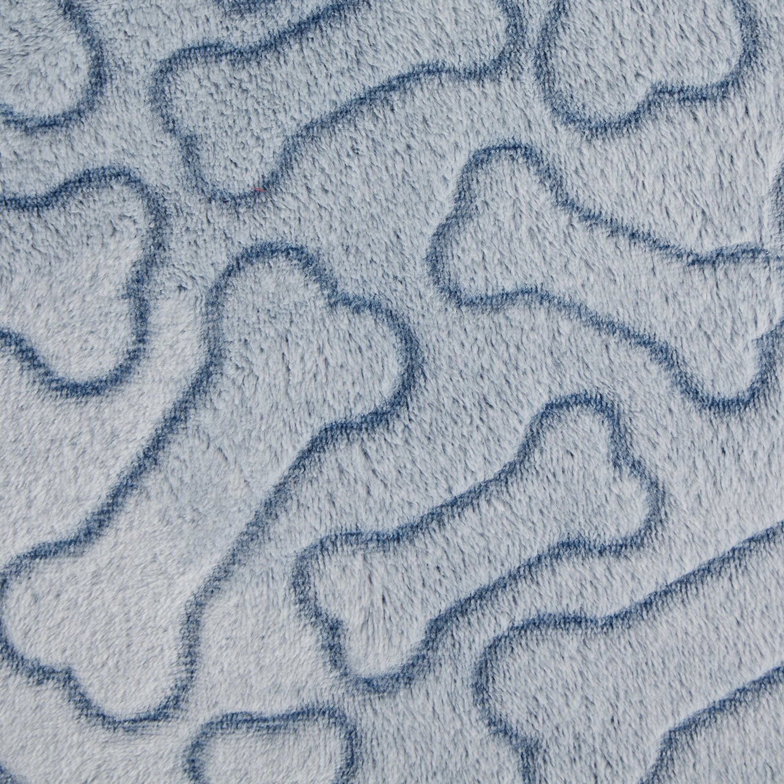 bone dry fleece pet blanket, embossed bone print, navy 36x48"