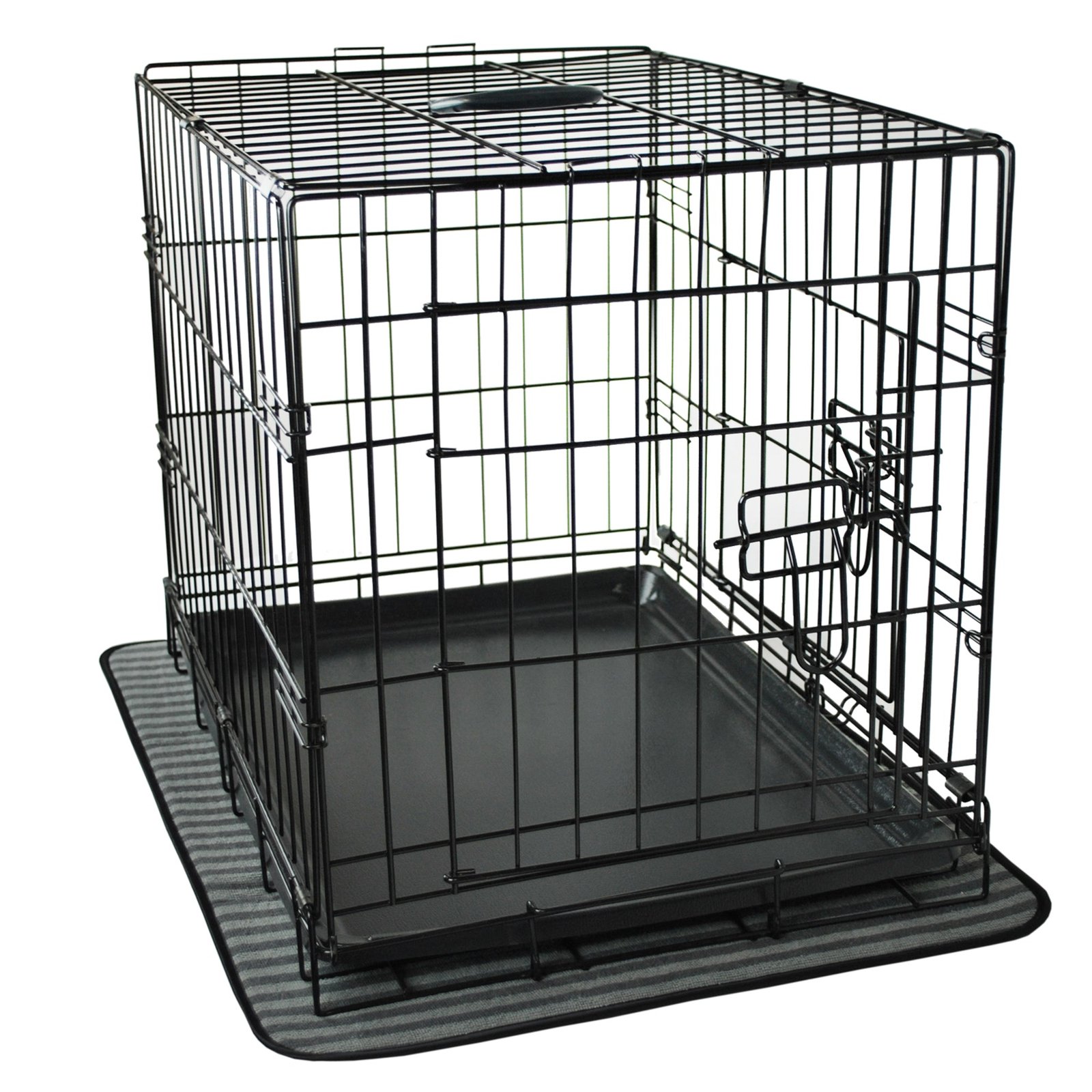 pet crate/kennel mat, gray, x large 25x39"