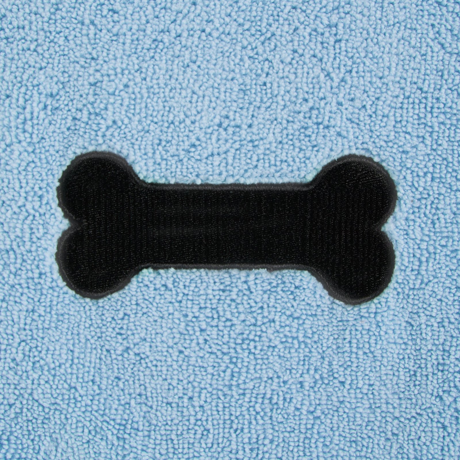 bone dry large pet towel, absorbent microfiber, blue, 41x23.5"