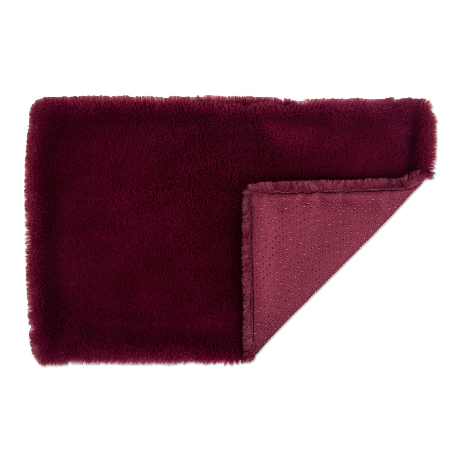 pet crate liner, faux fur, cranberry, x large 22x36"