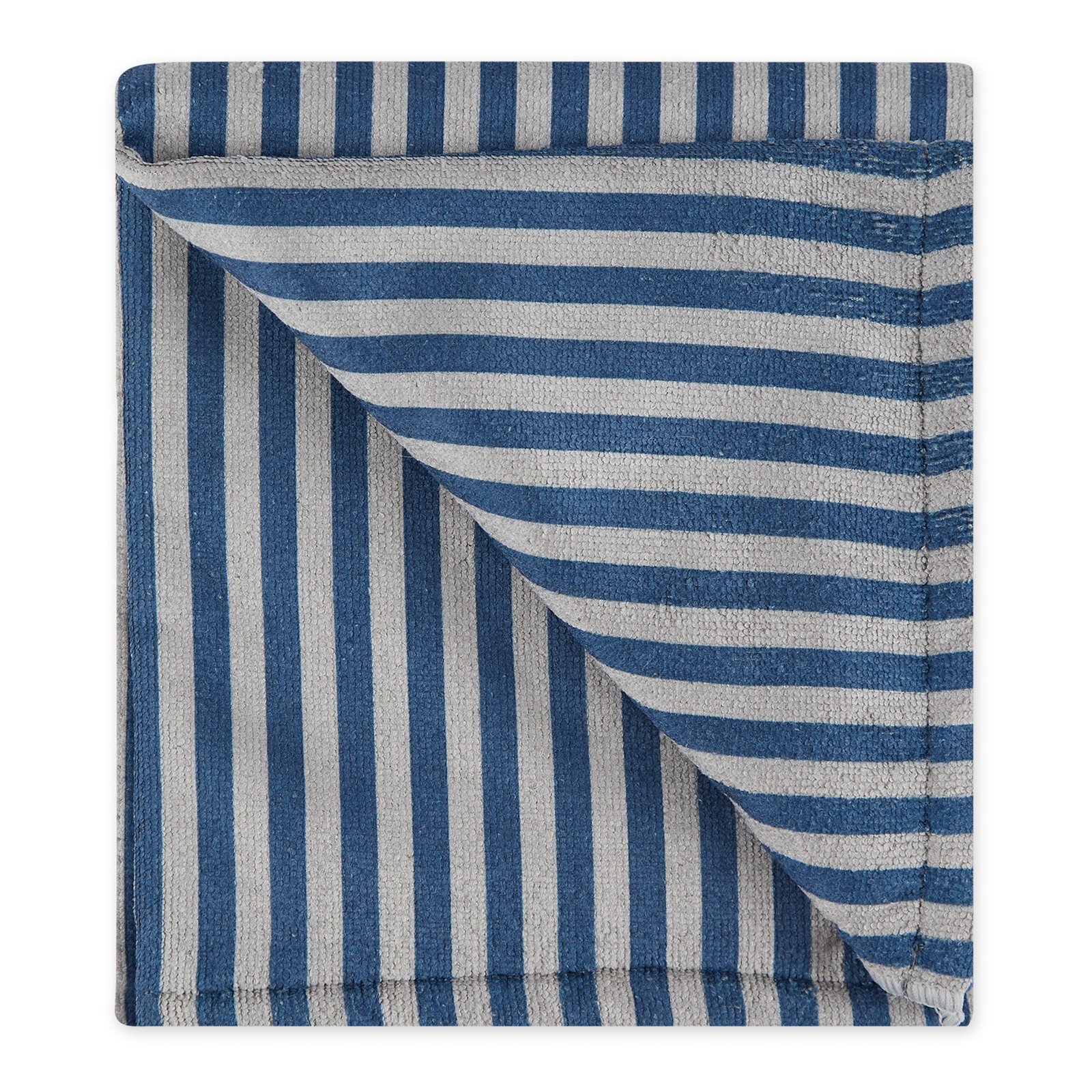 bone dry stripe pet towel, absorbent microfiber, navy, large 41x23.5"