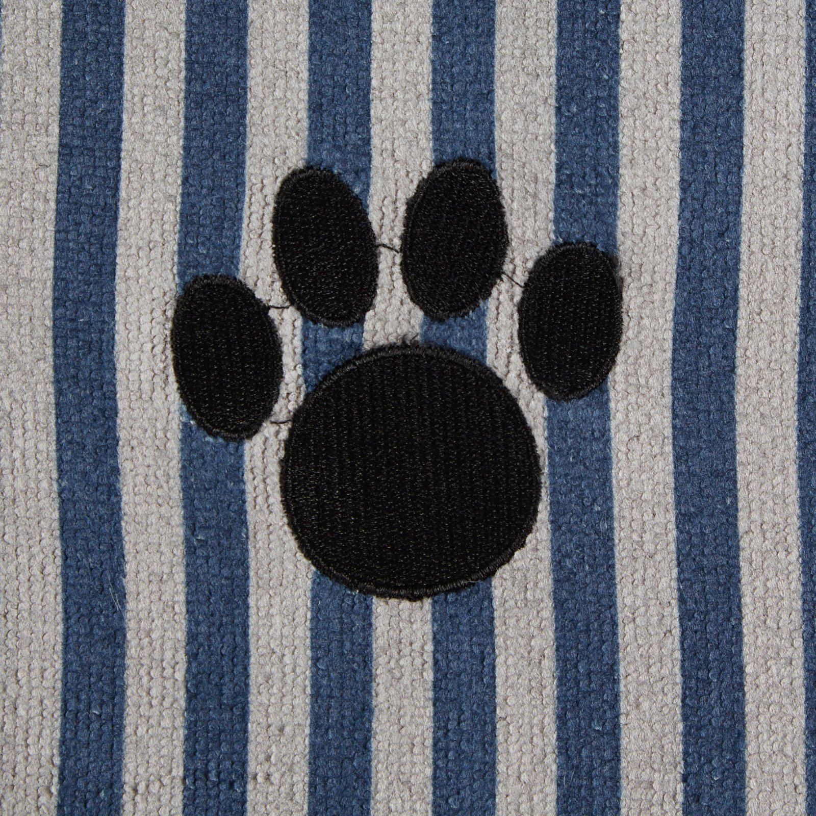bone dry stripe pet towel, absorbent microfiber, navy, large 41x23.5"