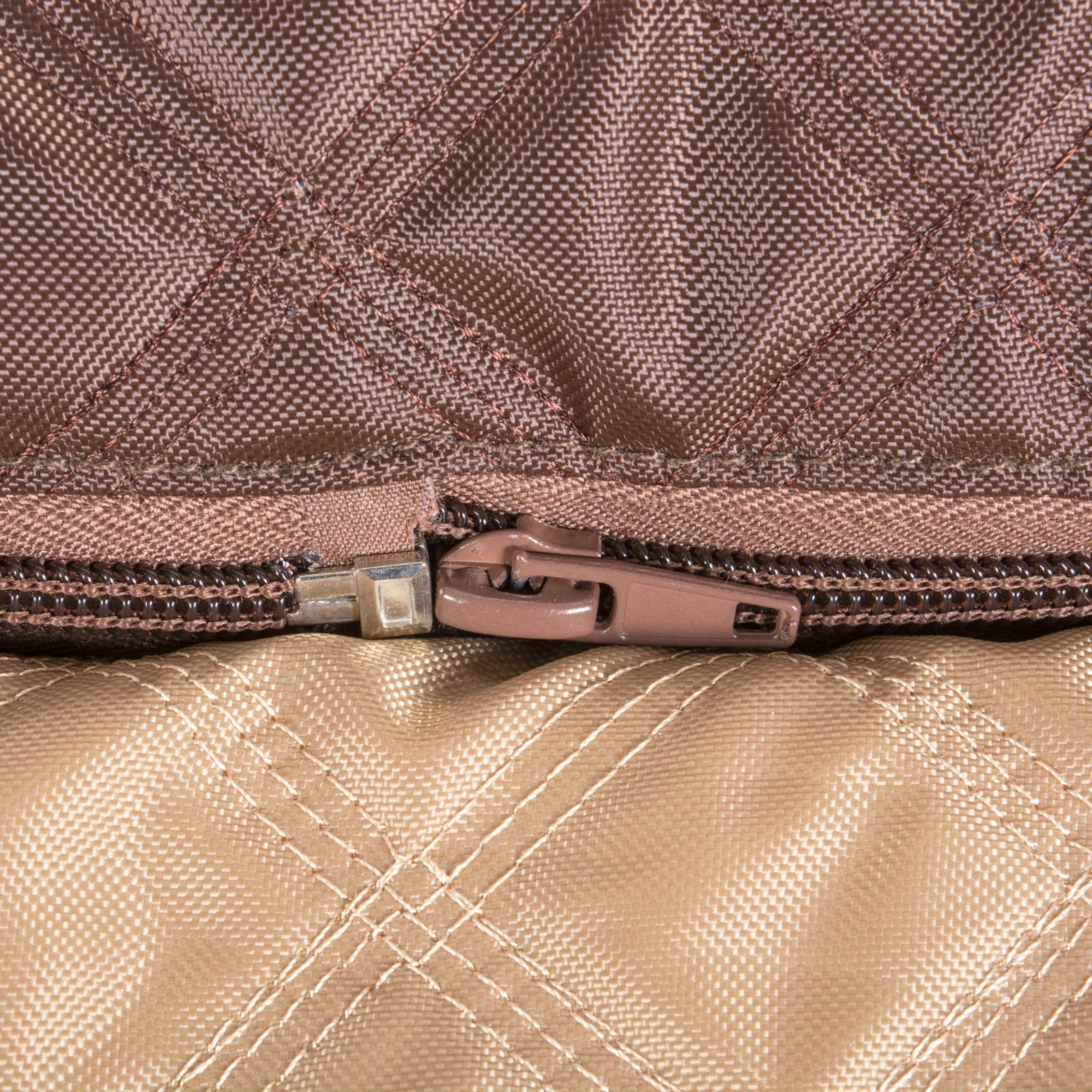 bone dry pet bed/mat, quilted border cushion, brown, medium 20x28"