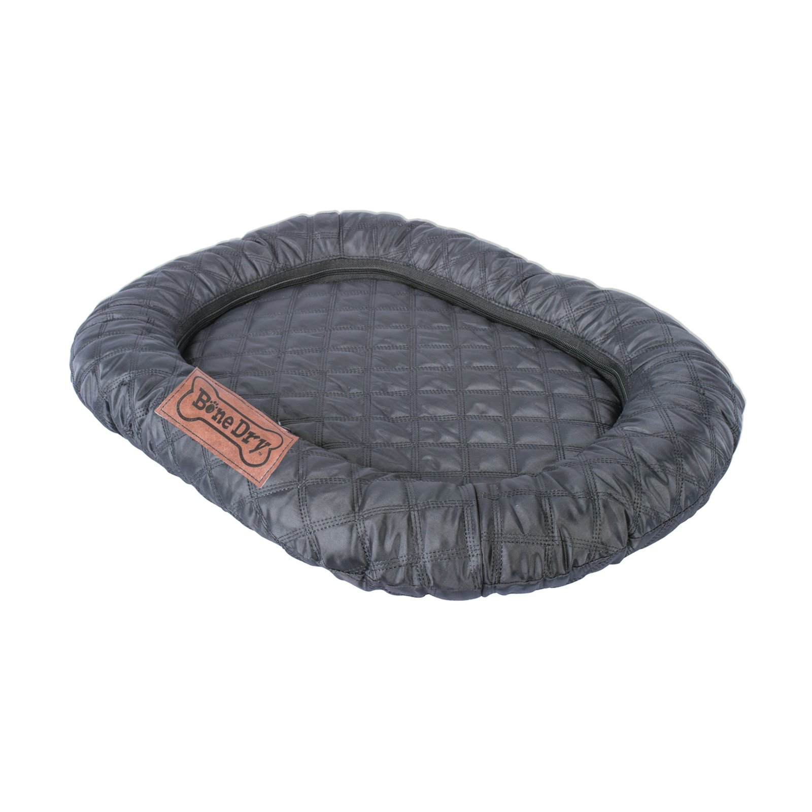 bone dry pet bed/mat, quilted border cushion, black, x large 26x39"
