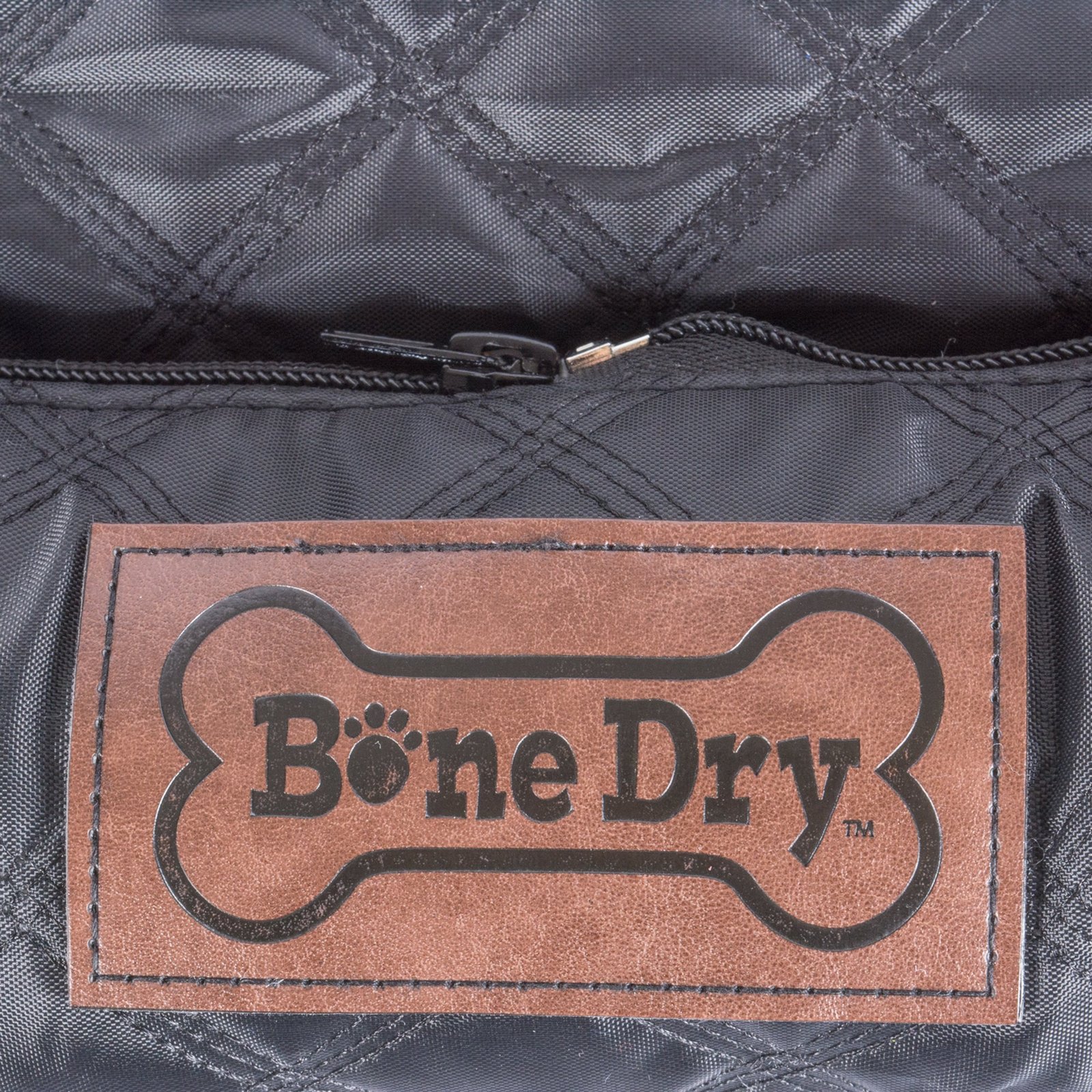 bone dry pet bed/mat, quilted border cushion, black, x large 26x39"