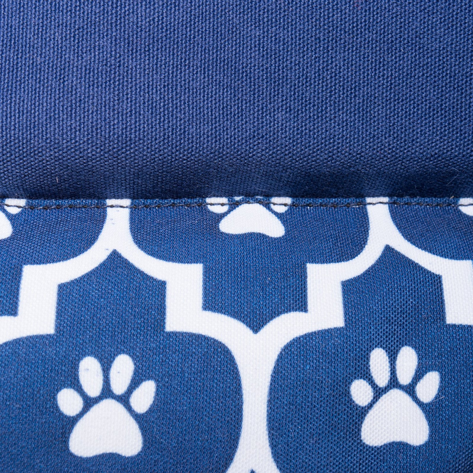 bone dry pet bed/mat, lattice paw print border cushion, gray, large 22x34"