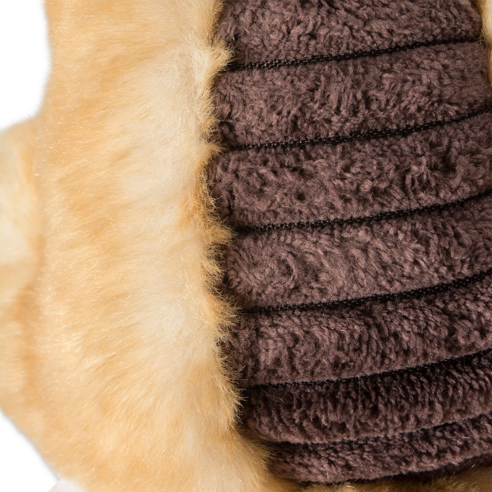 beaver & fox plush squeaker pet toy set of 2