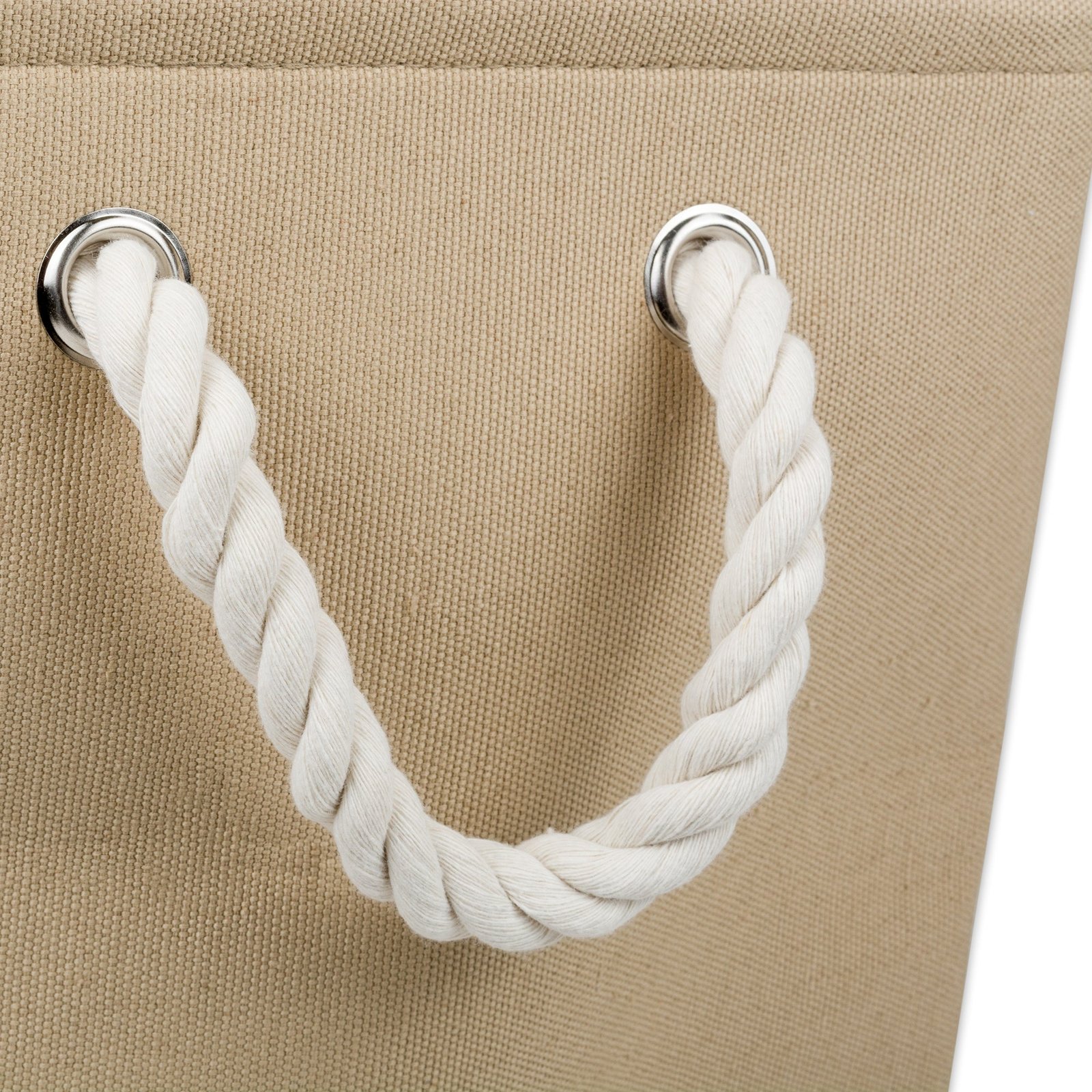 collapsible pet storage bin, paw print, taupe, small 14x8x9"