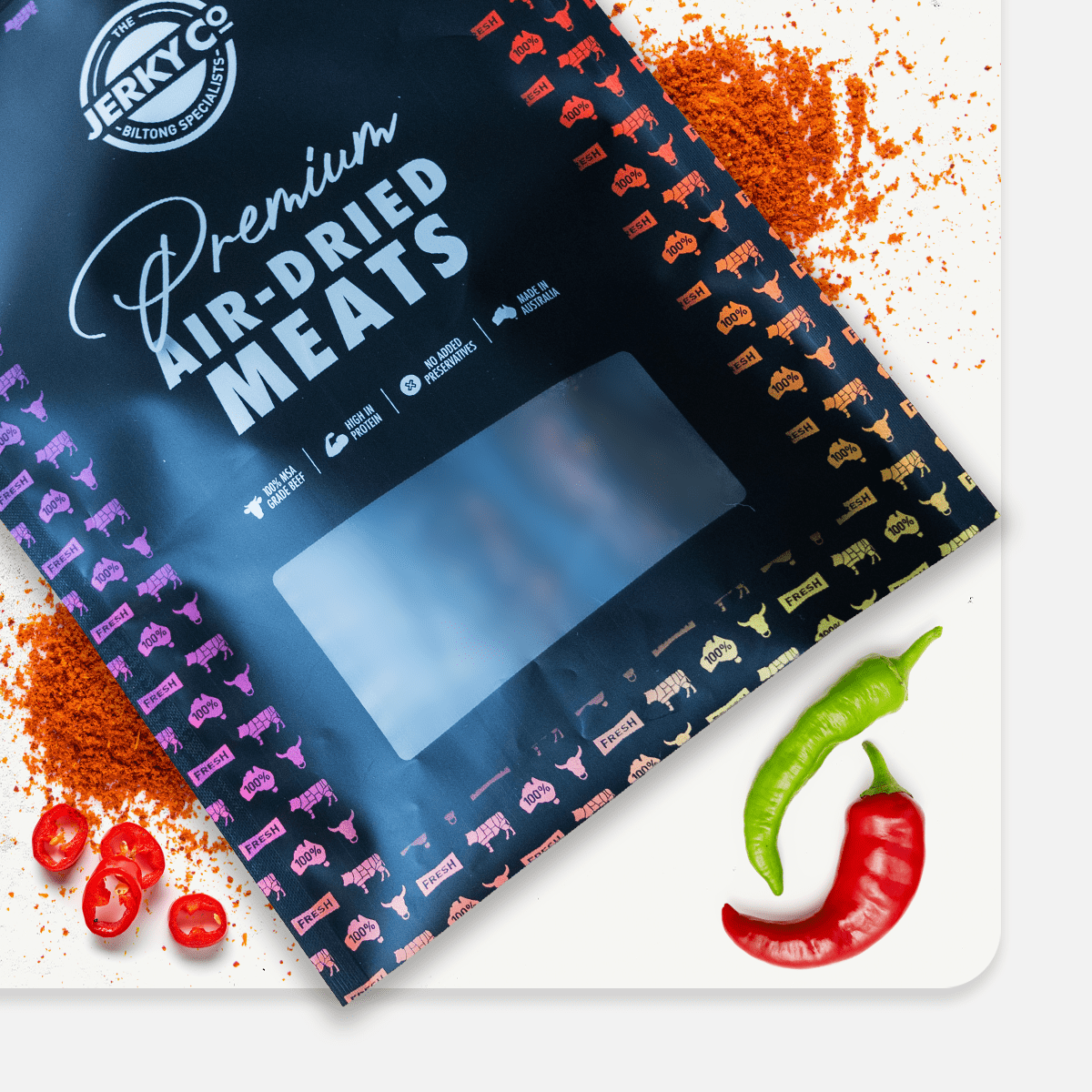 beef biltong chilli fatty