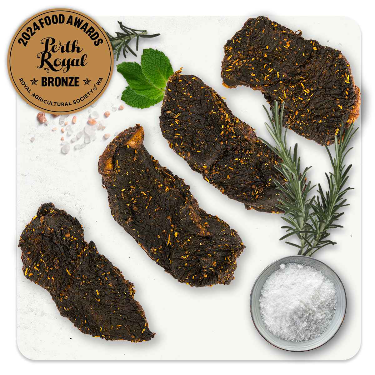 lamb biltong mint & rosemary