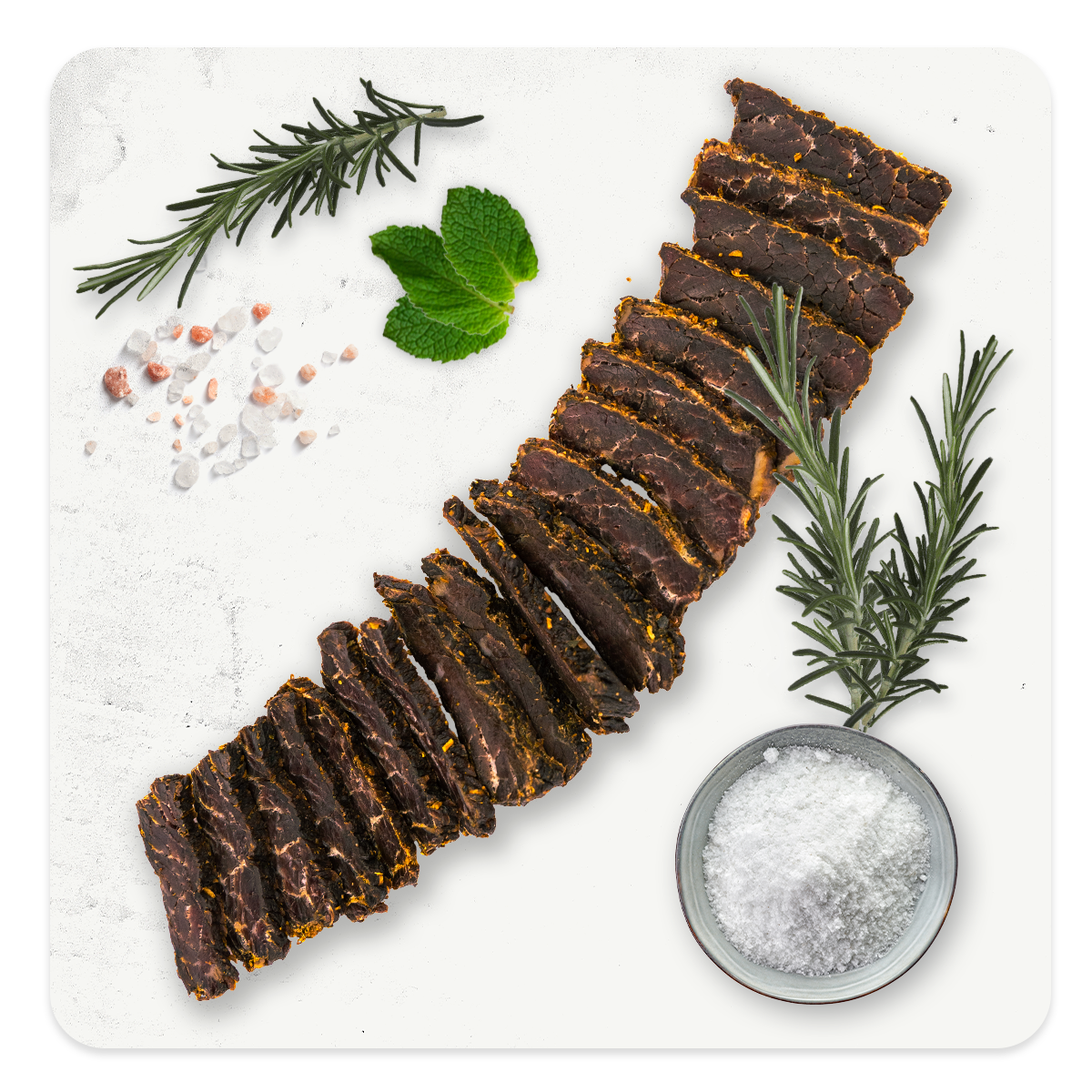 lamb biltong mint & rosemary
