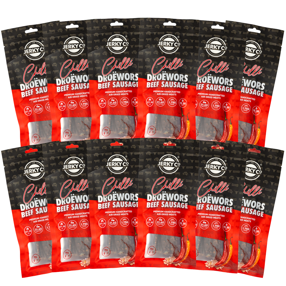 droëwors chilli 12 x 70g