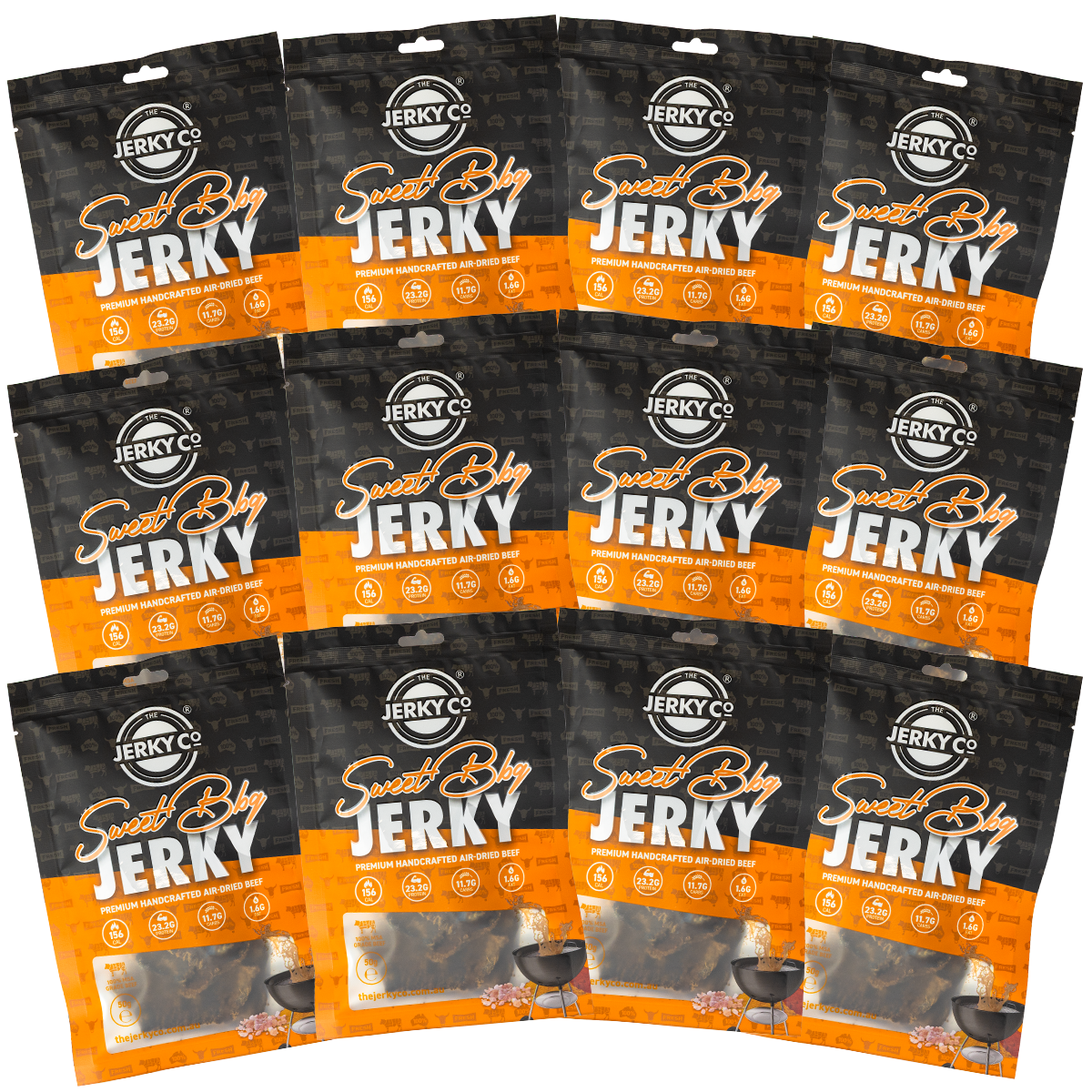 sweet bbq jerky 12 x 50g
