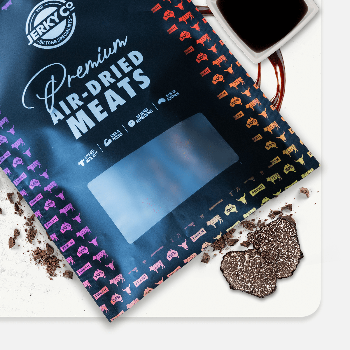 beef biltong exotic truffle fatty